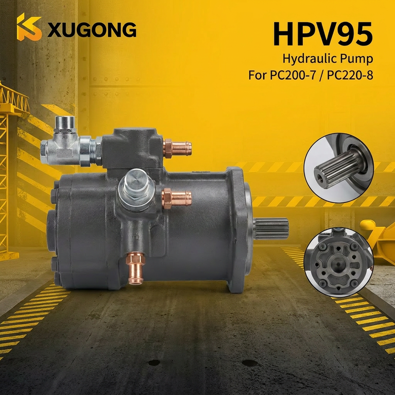 HPV95 Hydraulic Pump Assembly 708-2L-00300 for Komatsu PC200-7 PC220-8 Excavator Main Hydraulic Piston Pump